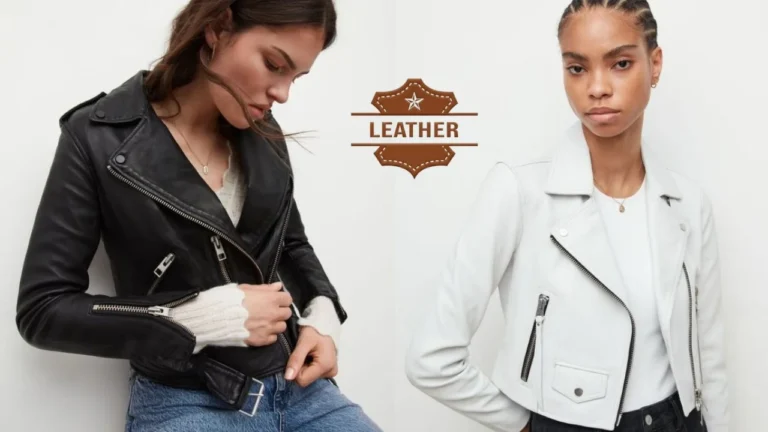 All saints leather jacket