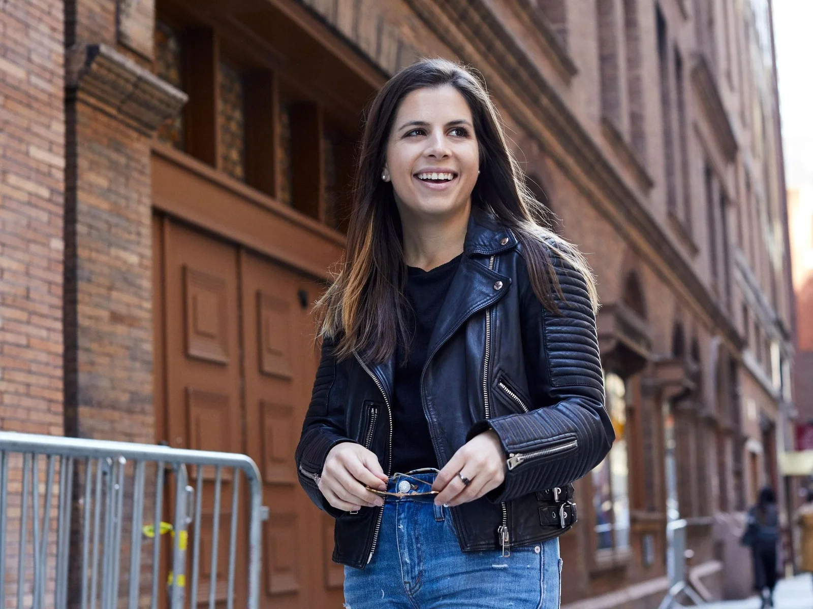 All saints leather jacket