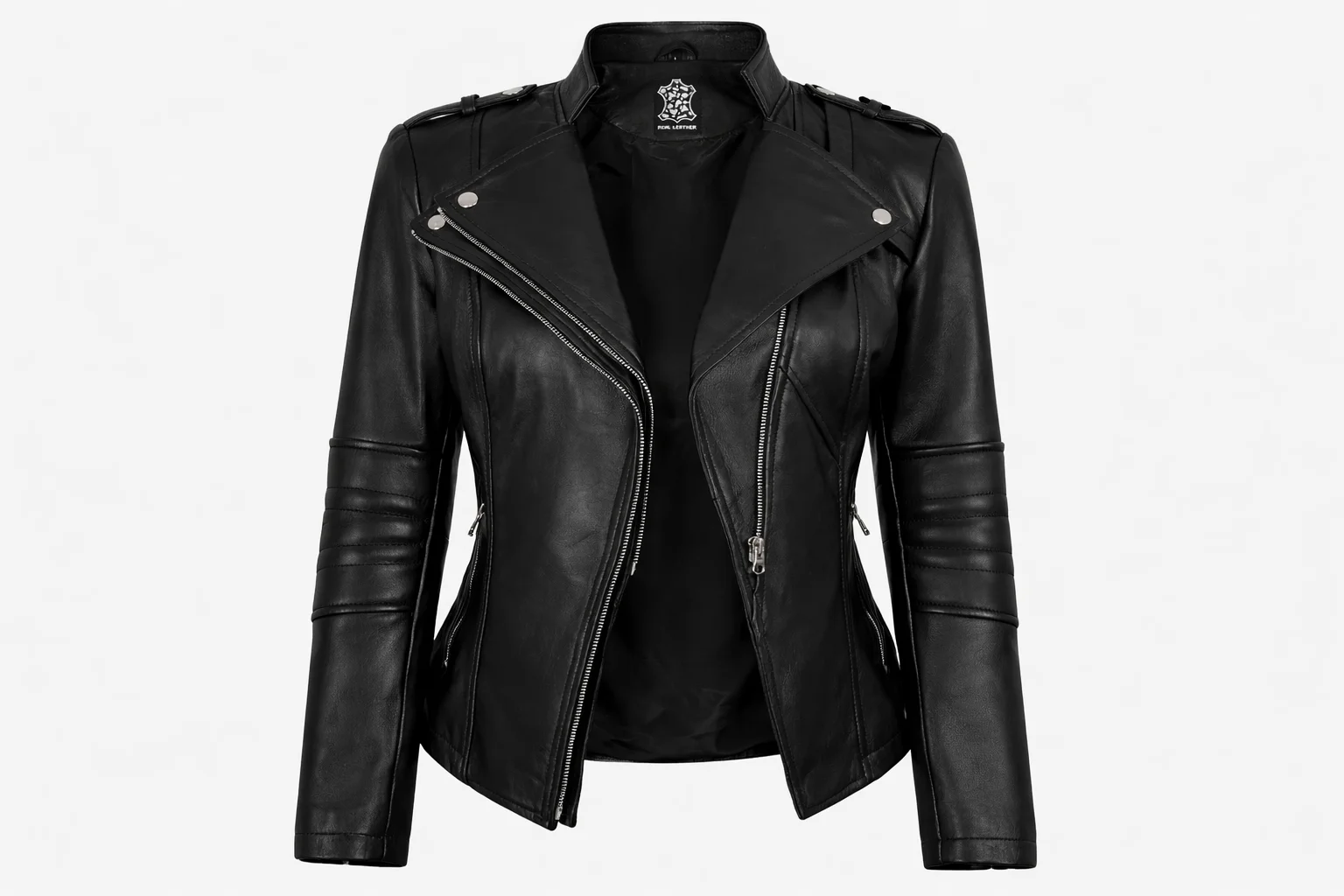 Black jacket womens leather