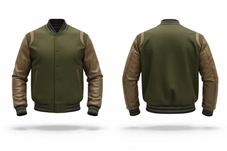 Bomber leather jacket