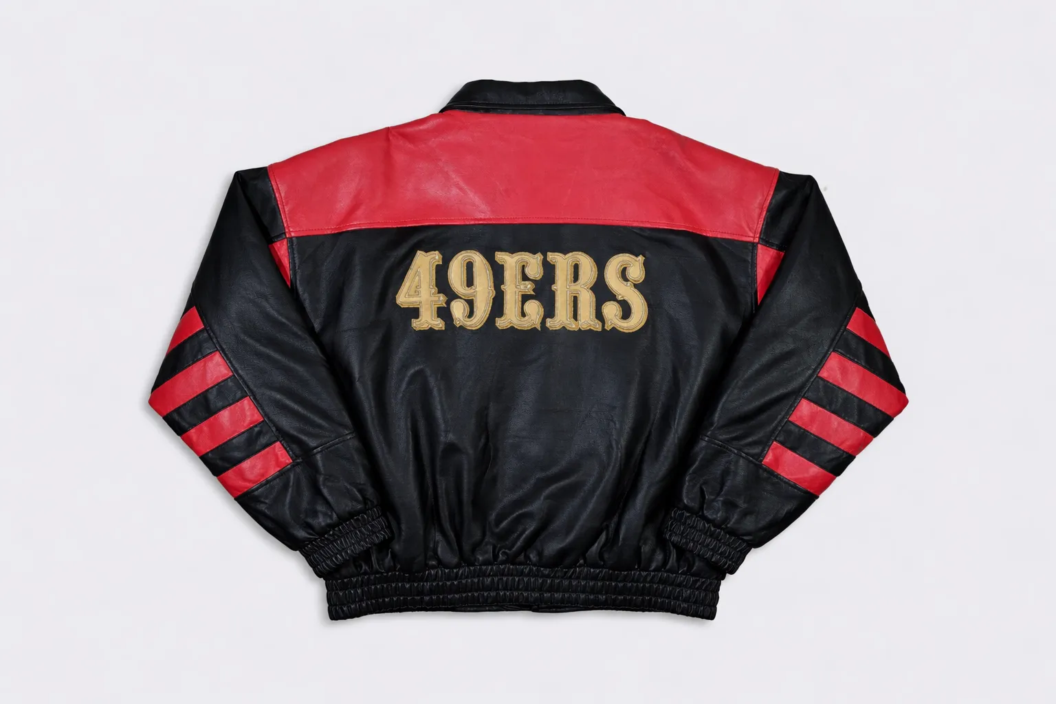 49ers varsity jacket l 1980 leather