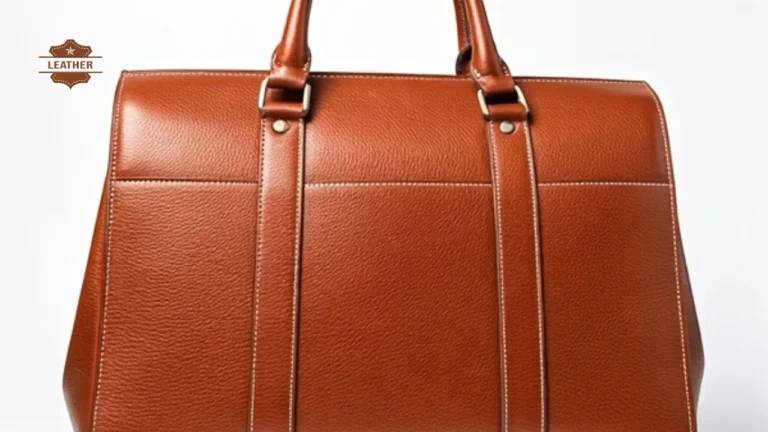 Brown leather bag