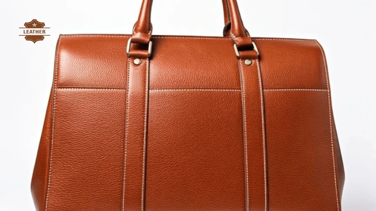 Brown leather bag