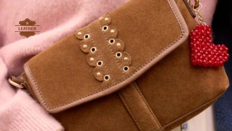 Brown leather tote bag