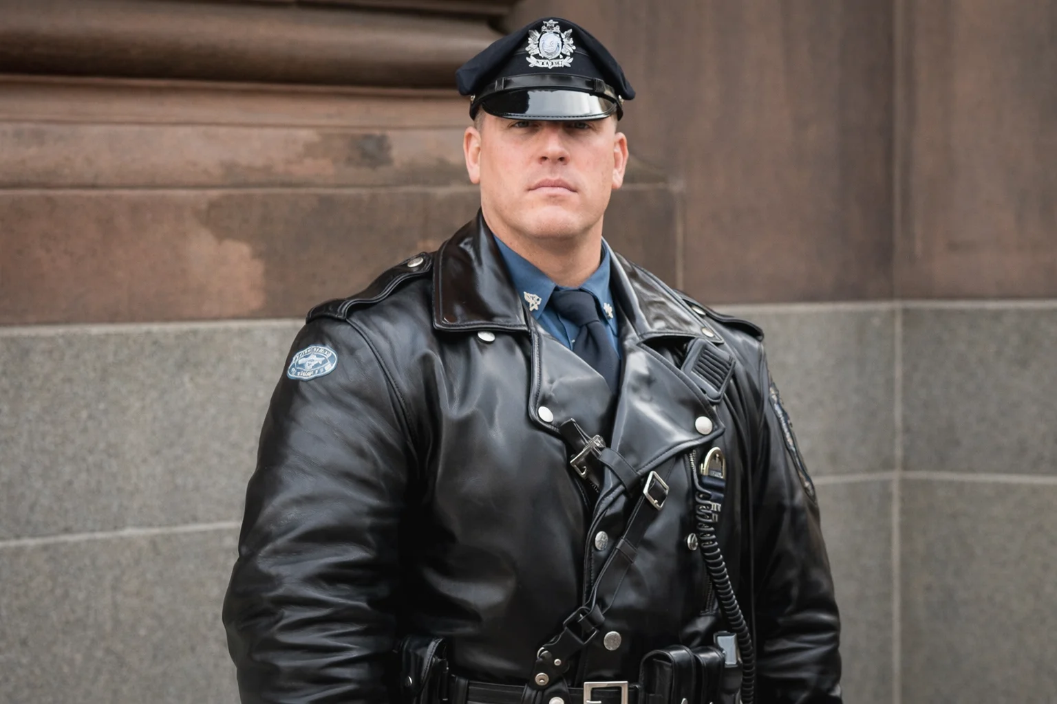 Do cops still wear leather jackets