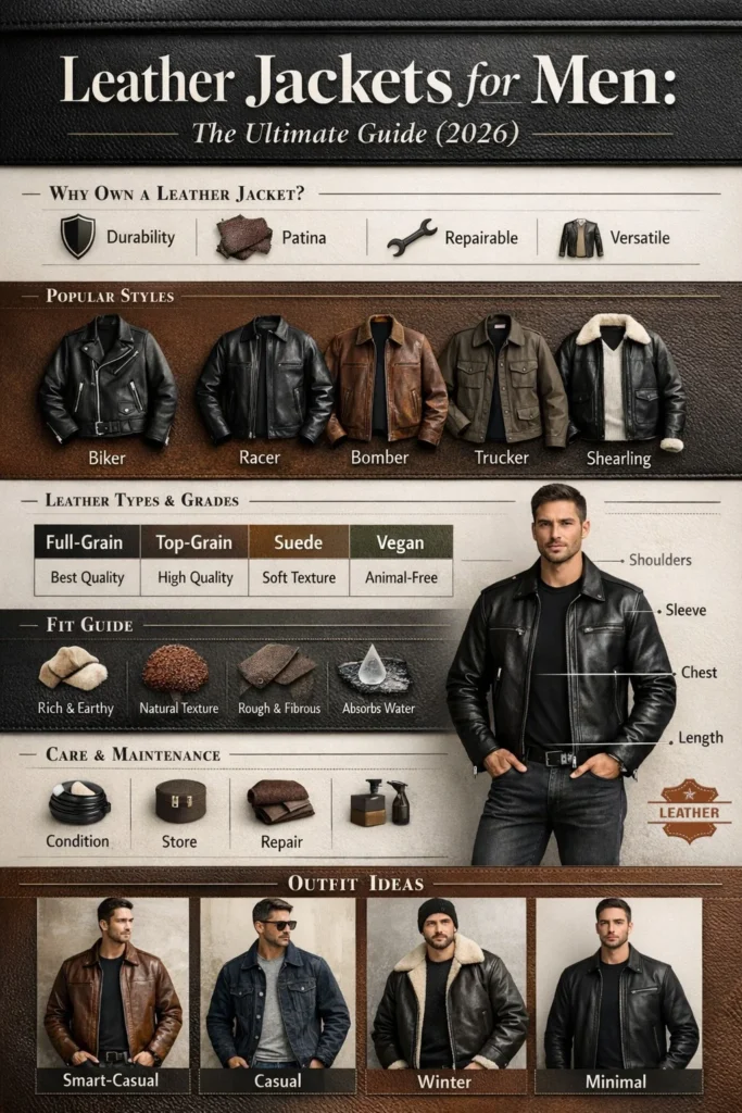 Leather jackets for men