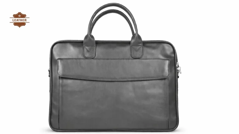 Leather laptop bag