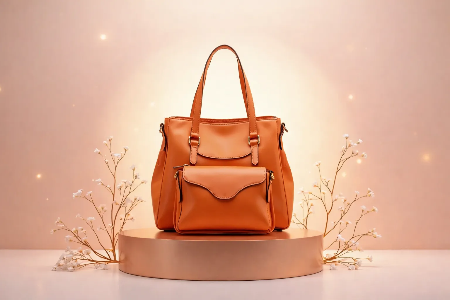 Leather shoulder bag