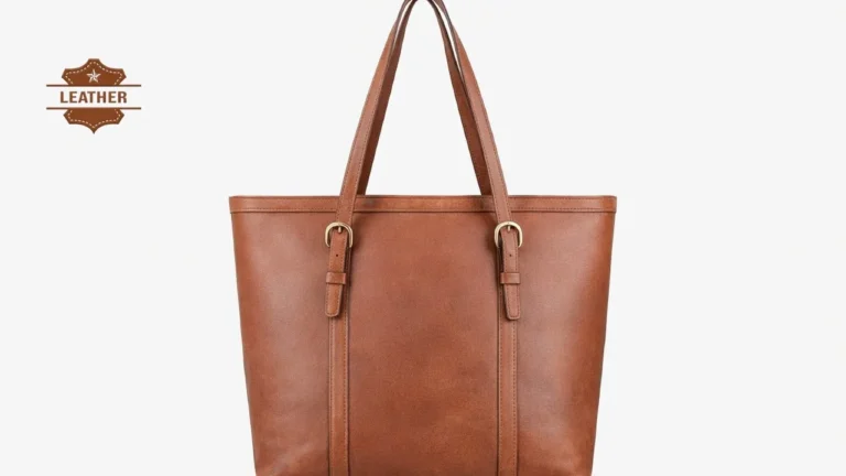 Leather tote bags for women