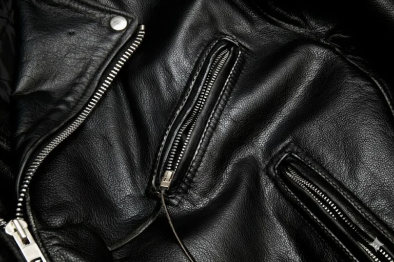 Moto leather jacket