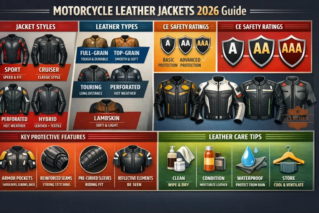 Motorcycle leather jacket
