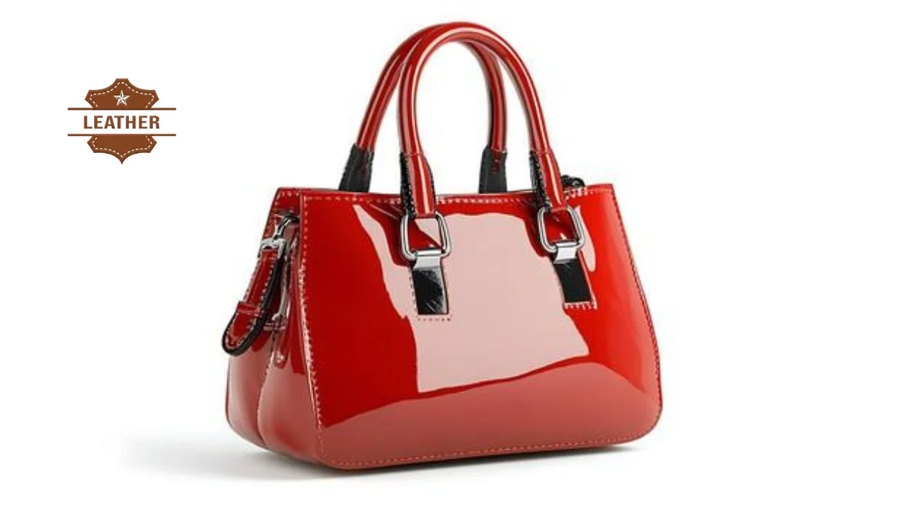 Red leather bag