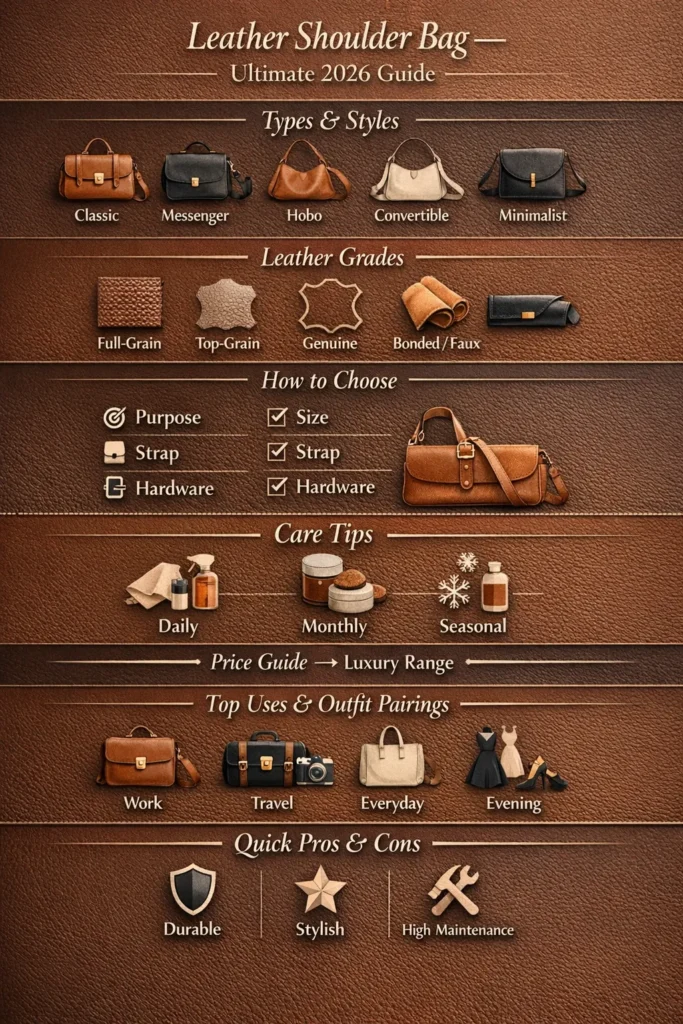 Shoulder bag leather bag