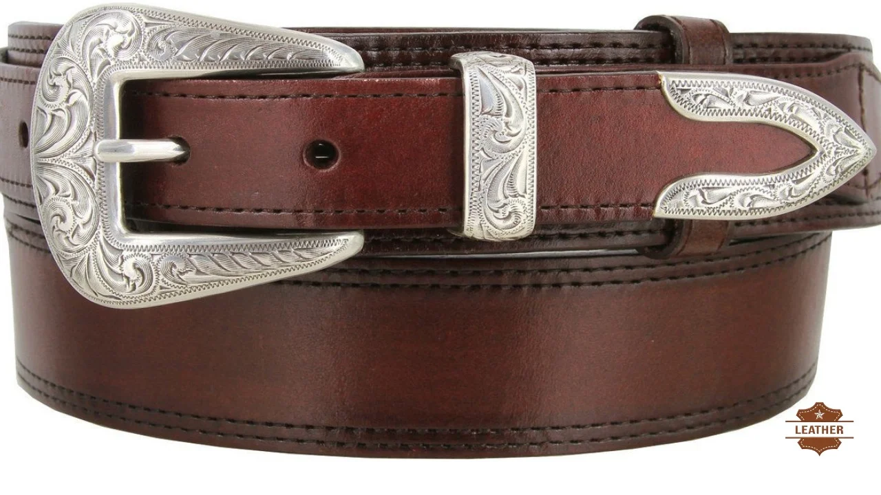 Western leather belts for men