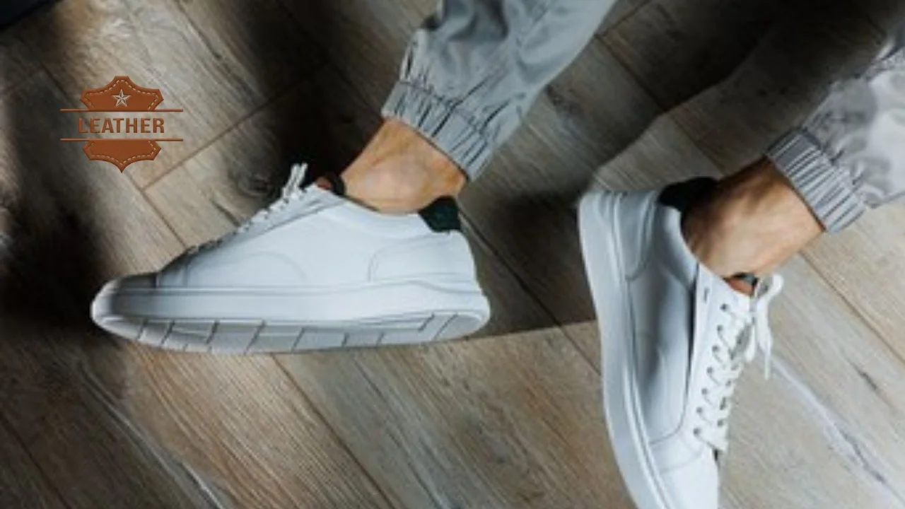 Wide width men's leather outsole sneakers low back