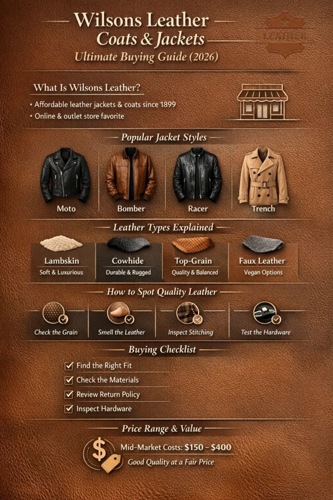 Wilsons leather coats & jackets