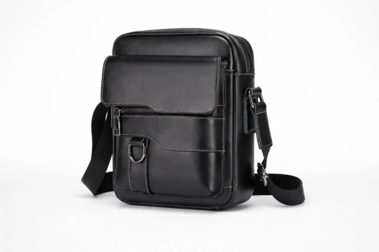 Leather crossbody bag