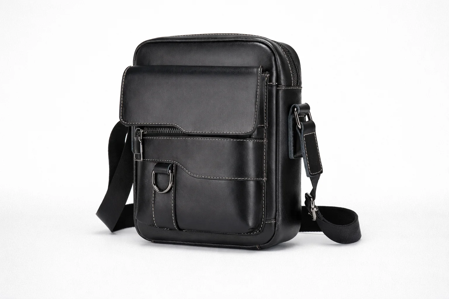 Leather crossbody bag