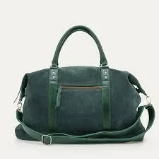 Green leather bag