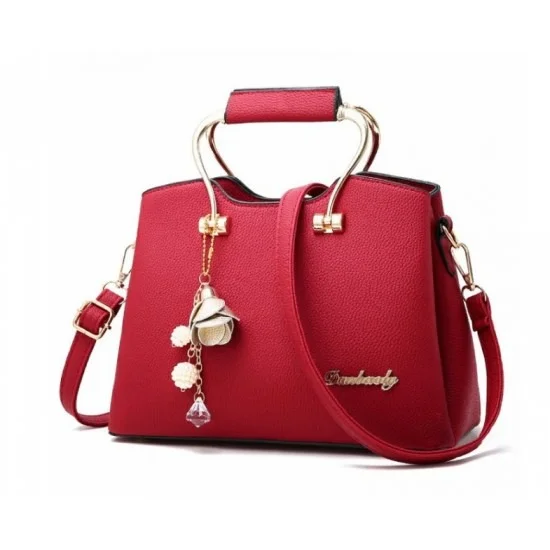 Leather bags red