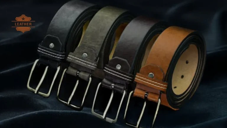 Leather belts for men