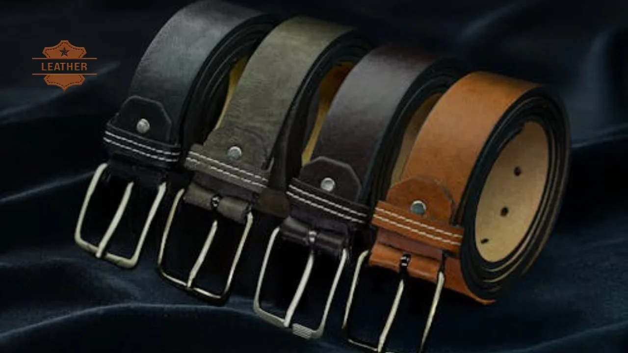 Leather belts for men