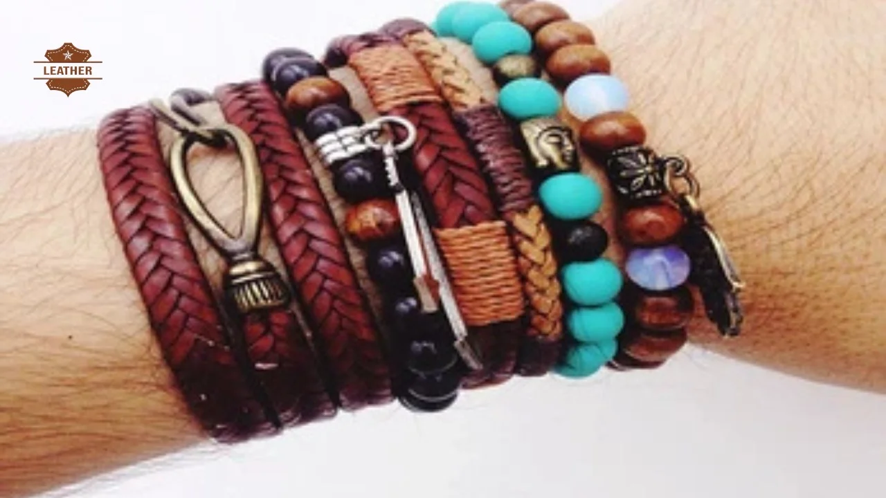 Leather bracelets for men