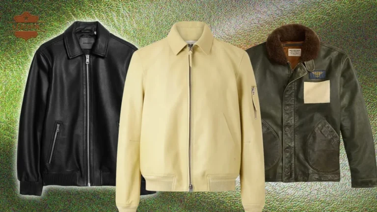 Leather coat jacket mens