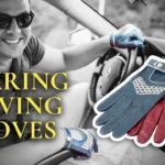 Leather driving gloves men