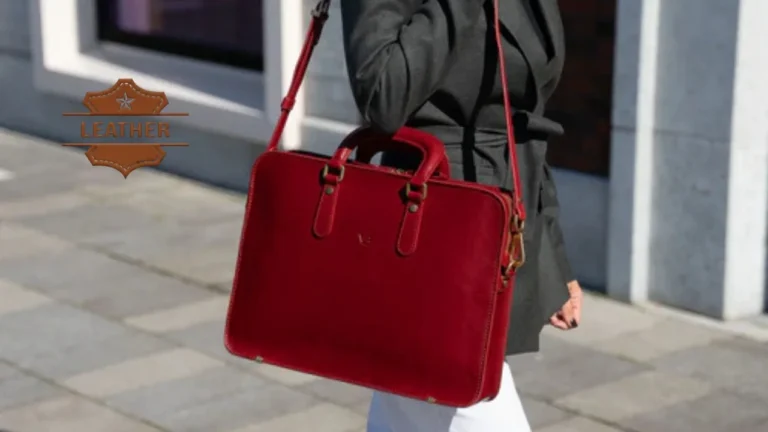 Leather notebook computer bags