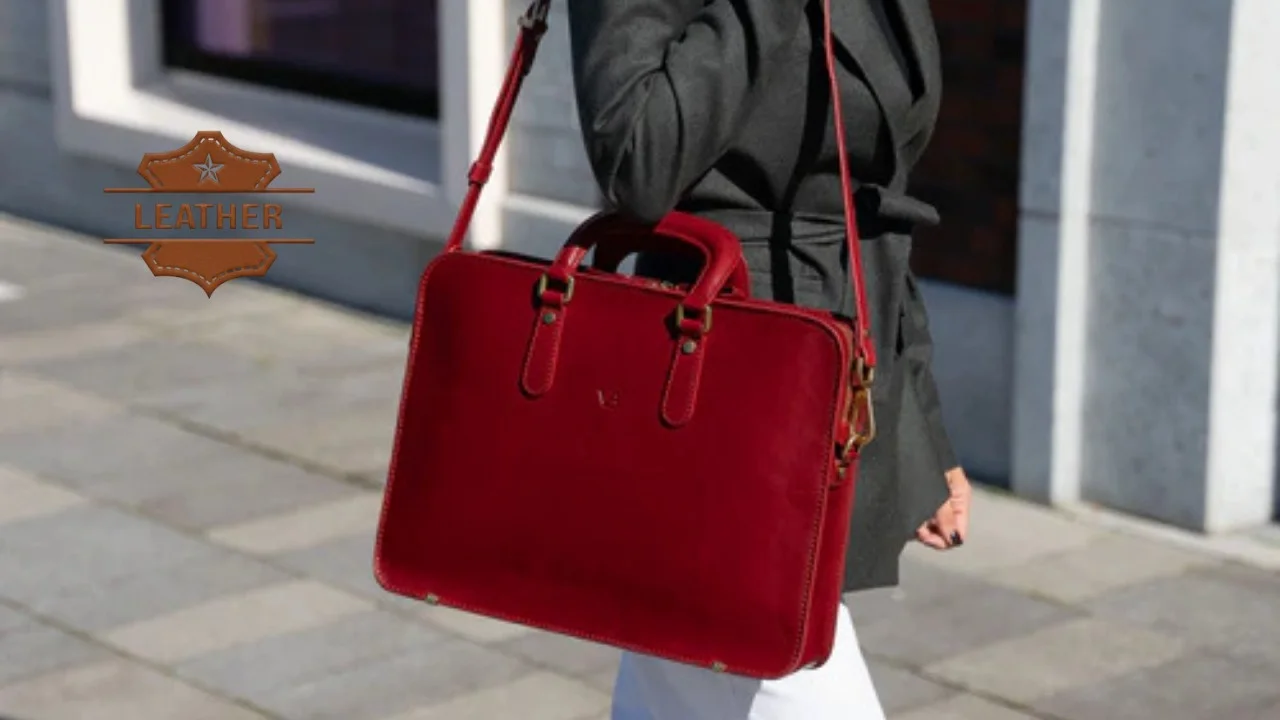 Leather notebook computer bags