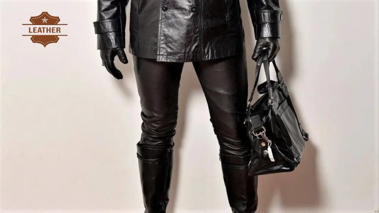 Leather pants men