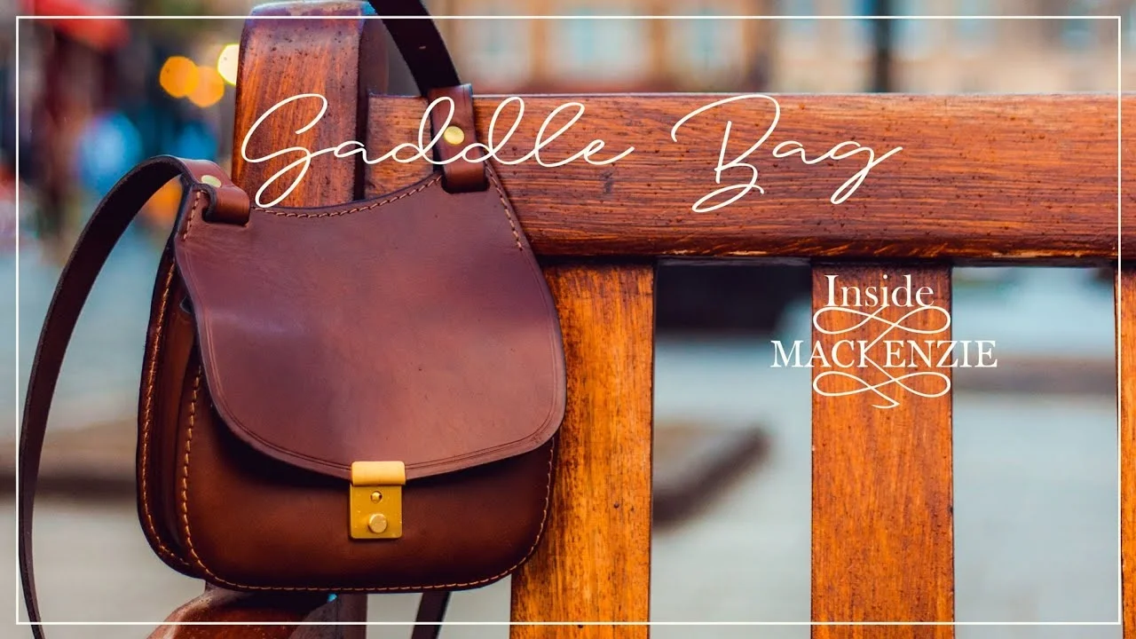 Leather saddle bag