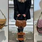 Leather saddle bag