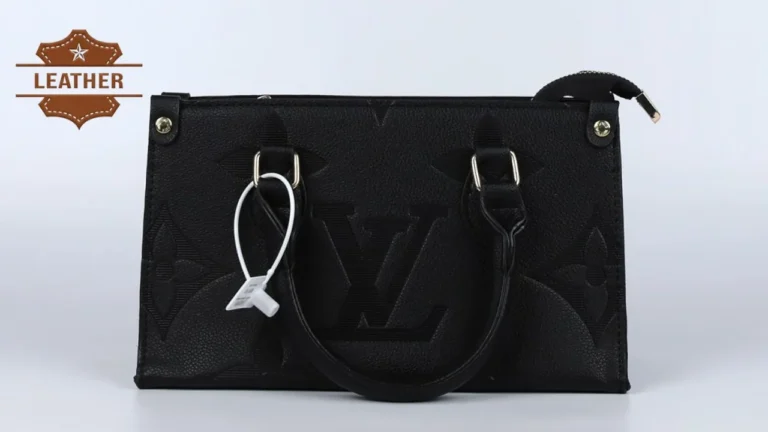 Louis vuitton black leather bag