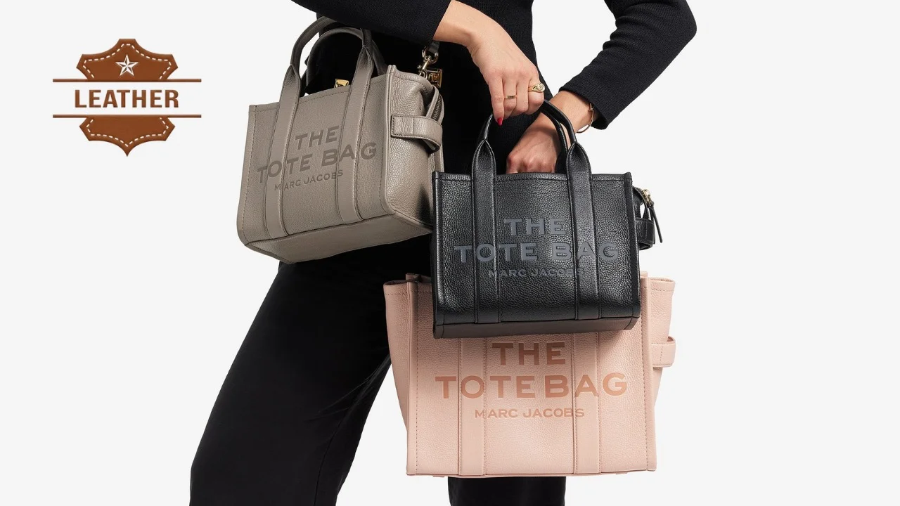 Marc jacobs leather tote bag