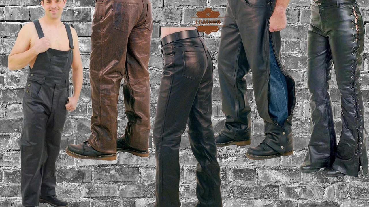 Mens leather pants