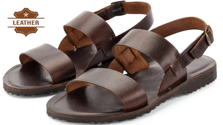 Mens leather sandals