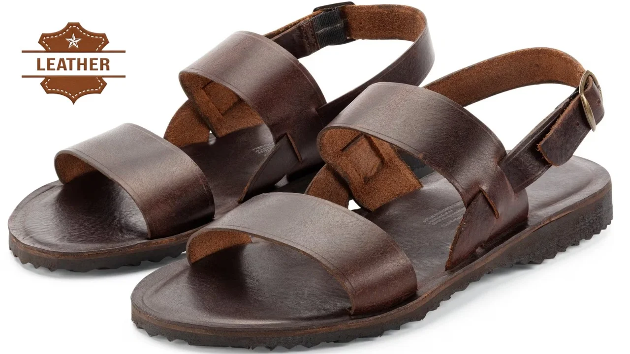 Mens leather sandals