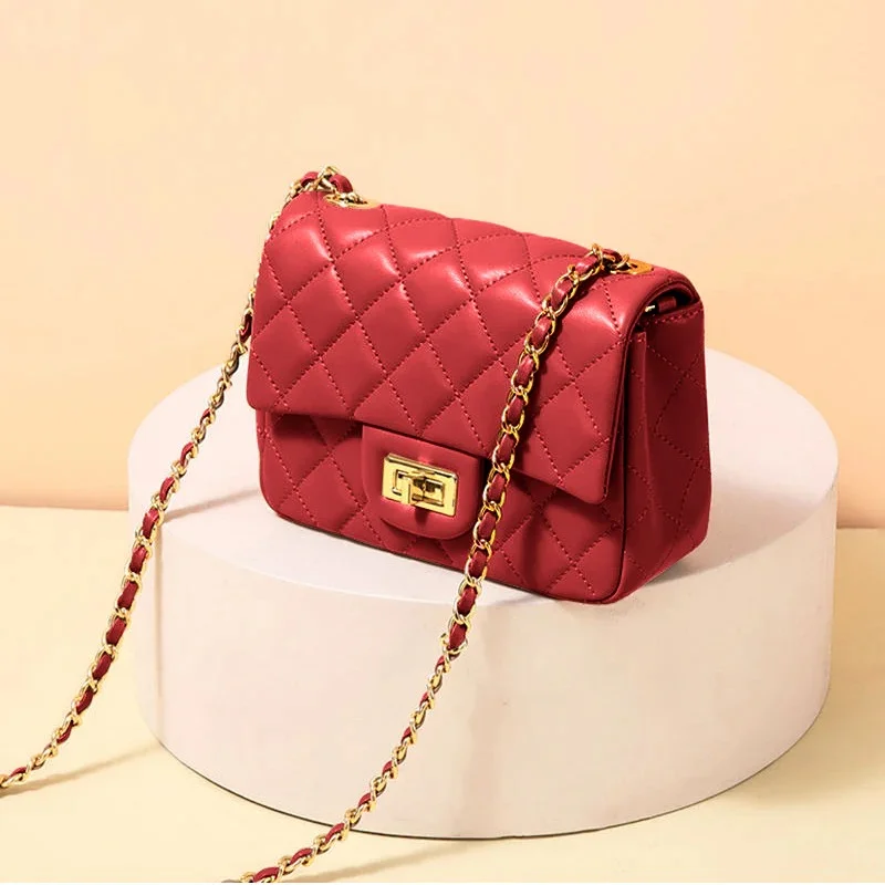 Quilted leather bag