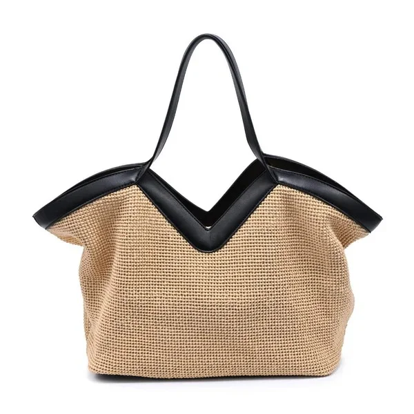 Vegan leather tote bag