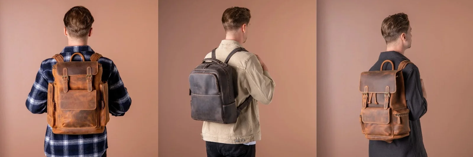 leather backpack for men