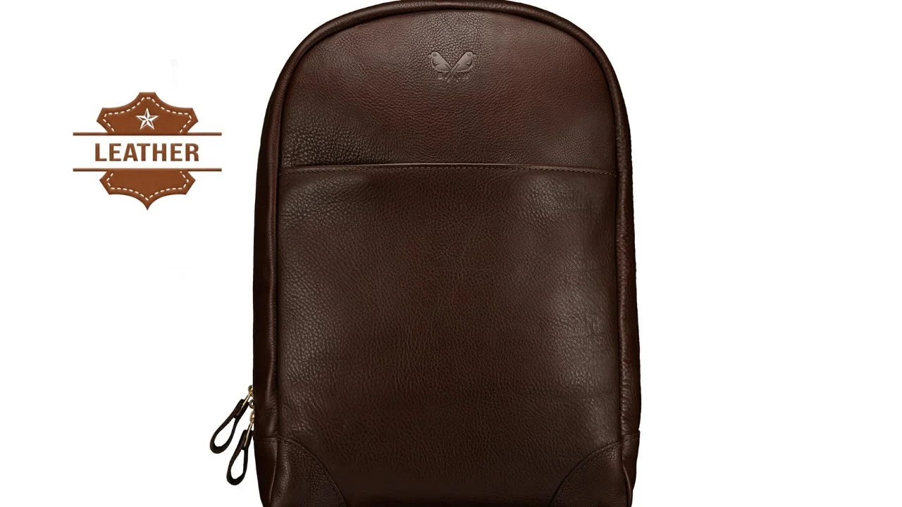 leather backpack for men