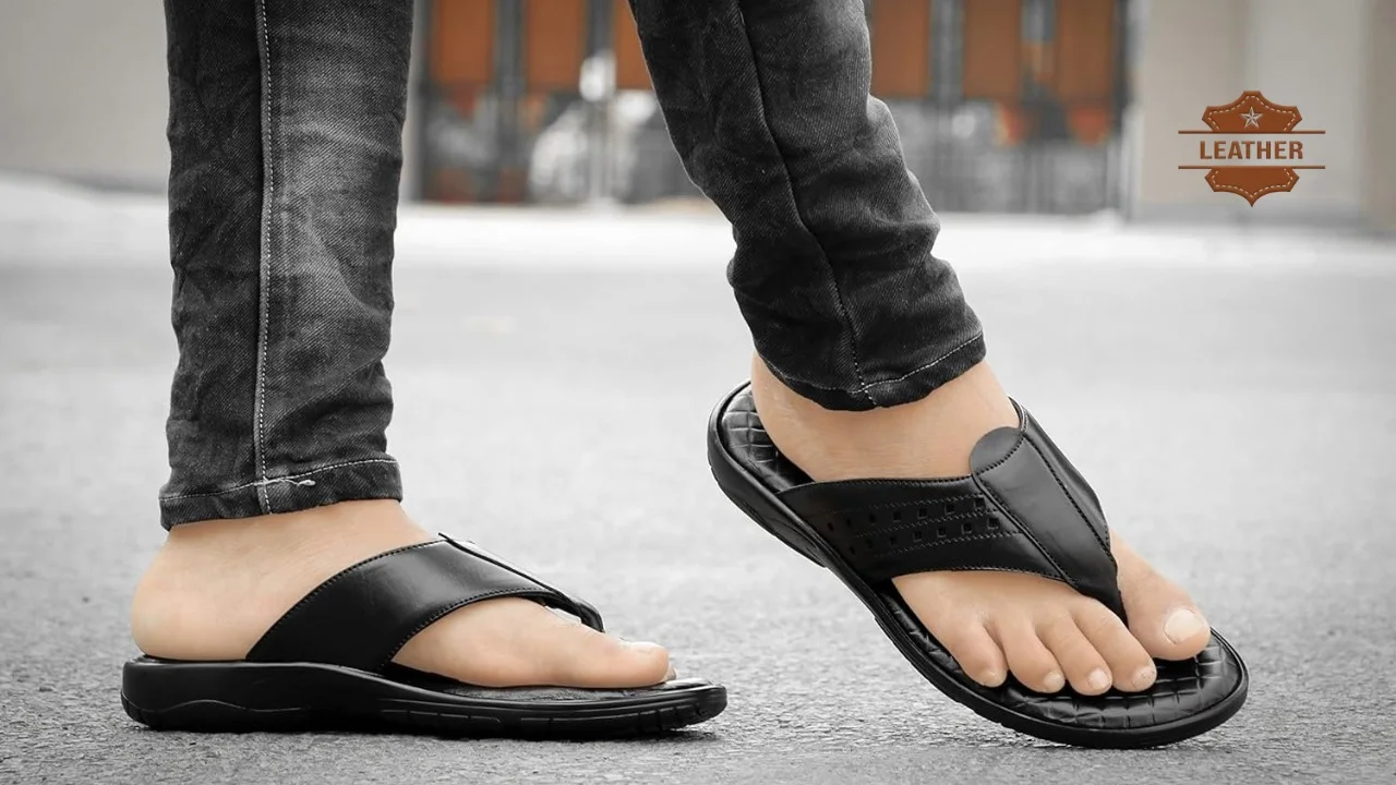 slipper leather for men