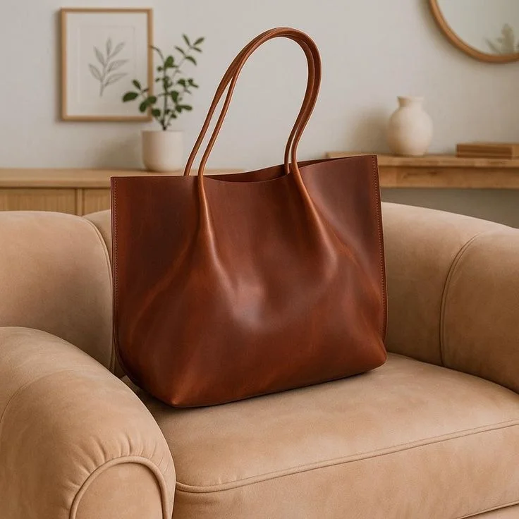 Almost perfect leather tote bag