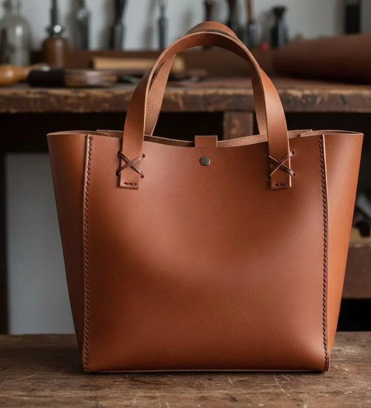 Almost perfect leather tote bag