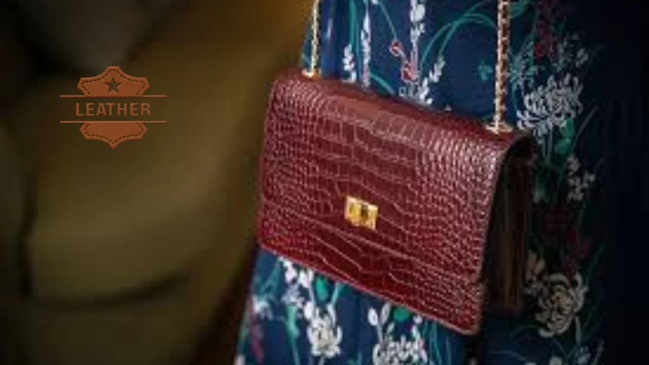 Bag burgundy leather