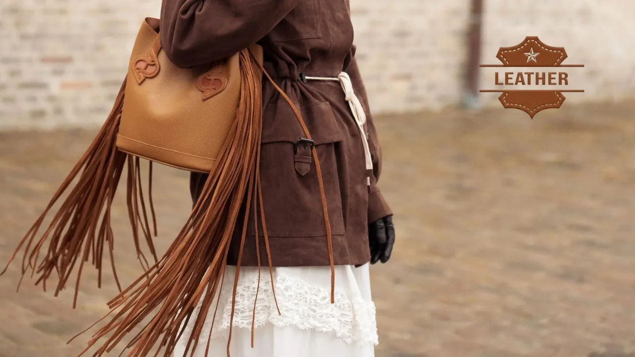 Bag fringe leather