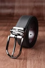 Black men belt leather