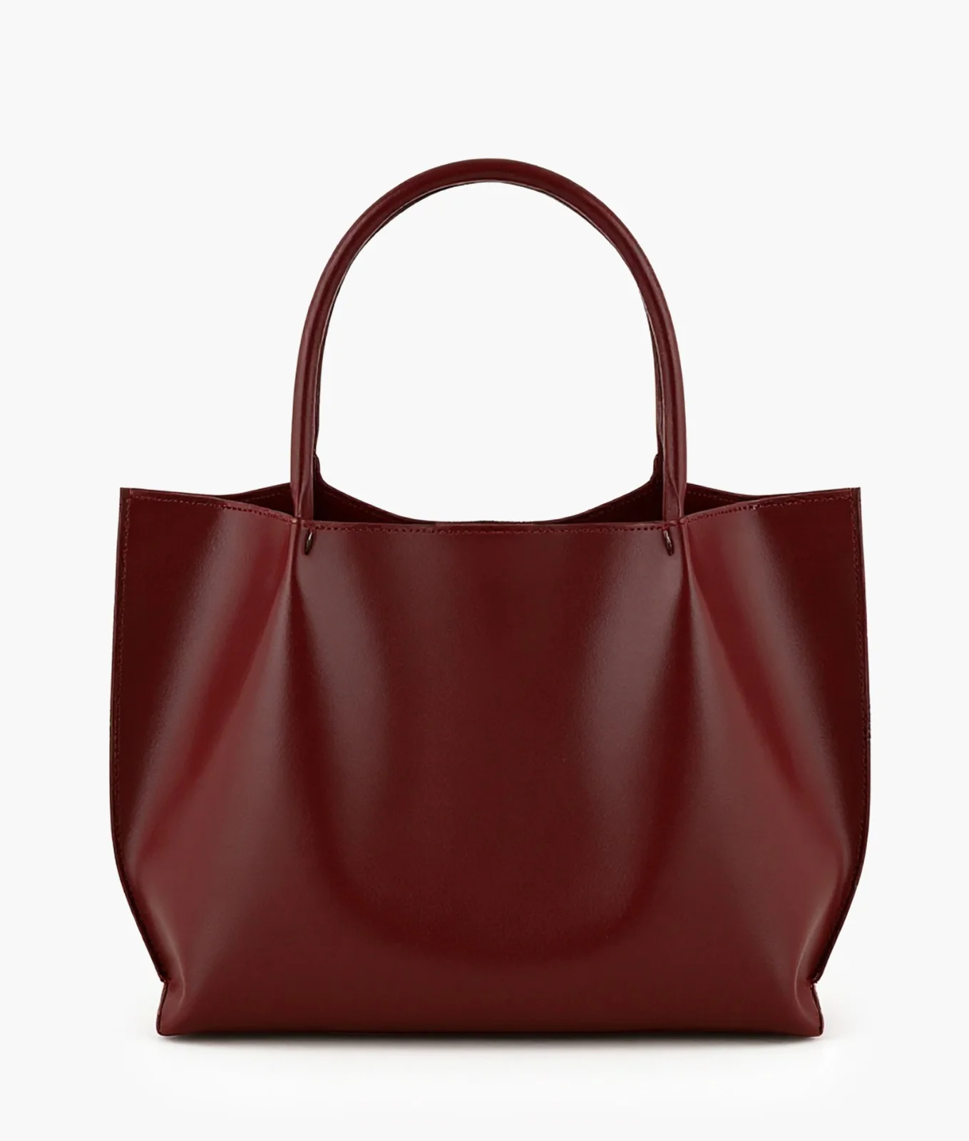 Burgundy leather bag